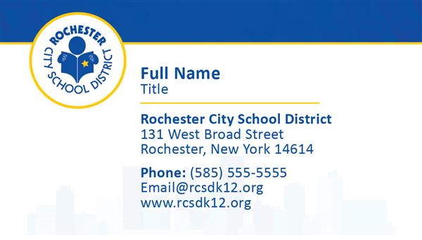 RCSD Sample Business Card